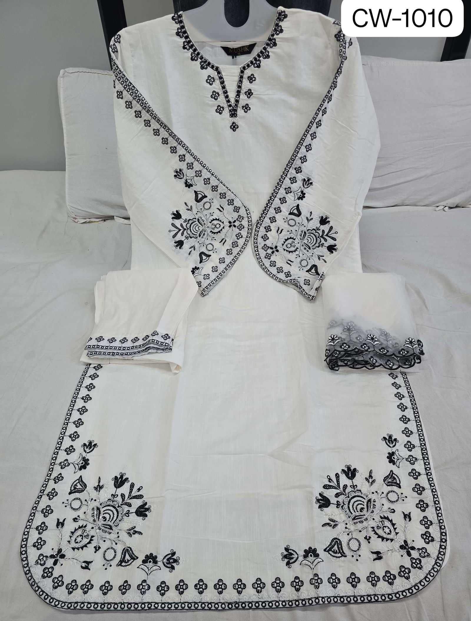 MUSHK by shrddha designer roman silk top bottom dupatta branded kurtis wholesale online