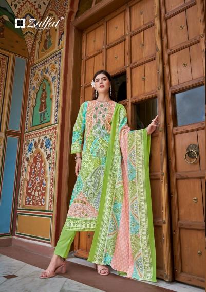 Zulfat designer suits noor vol 3 cotton exclusive print wholesale dress material market in ahmedabad