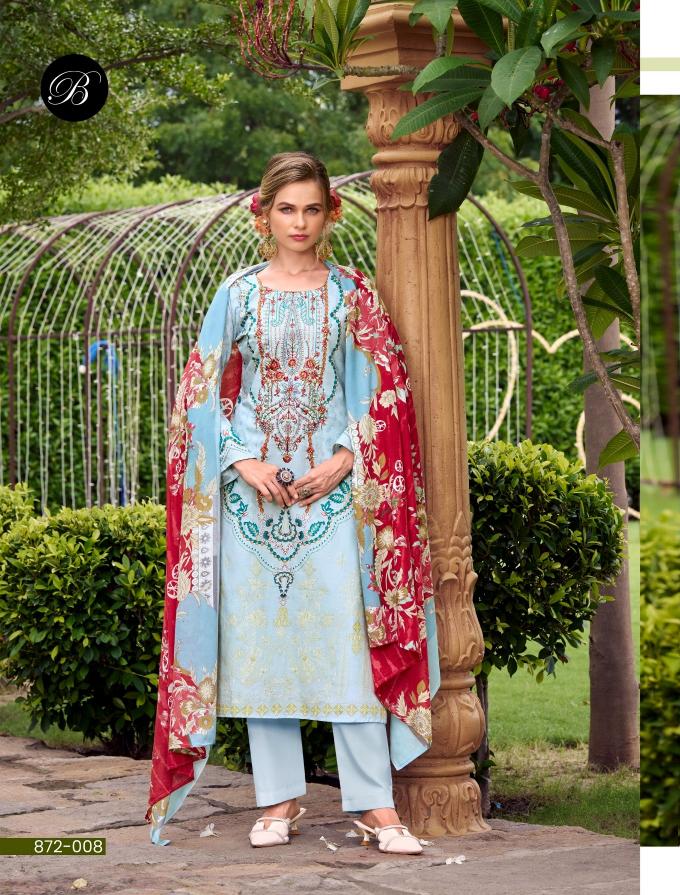 Belliza designer studio naira vol 113 cotton digital print dress material buy online india