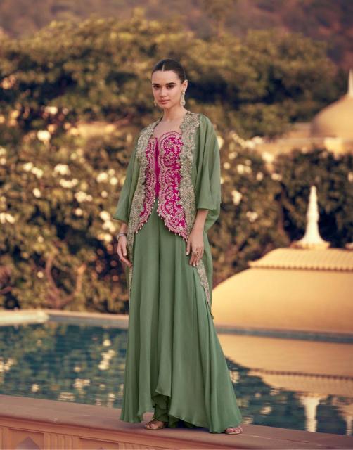 Sayuri designer panihari chinon silk wholesale indian designer salwar suit