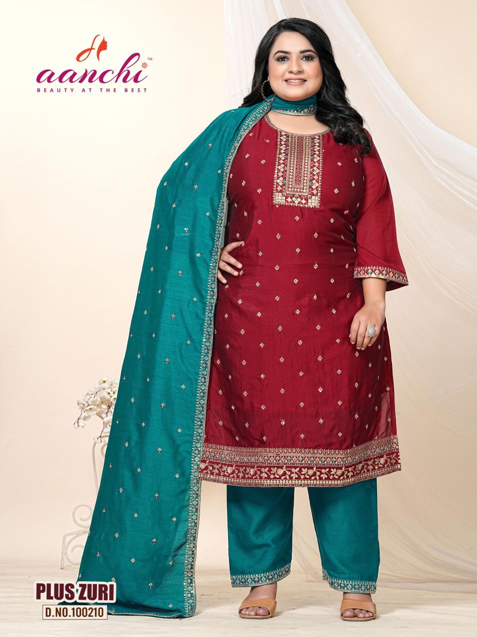 Aanchi plus zuri plus size 3 pcs kurti where can i get wholesale clothing suppliers