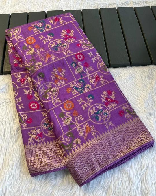 Akshara russian cotton silk price surat saree market