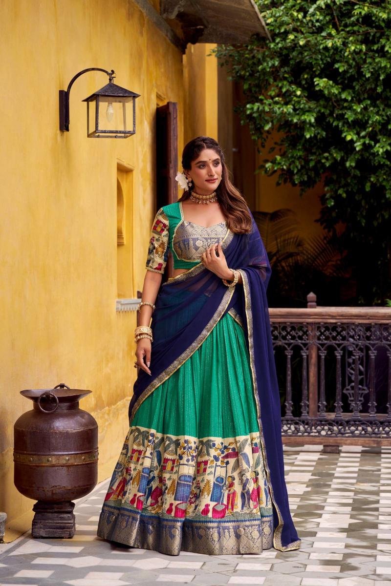Bt 7115 Beautiful Zari With Lehenga choli bulk order
