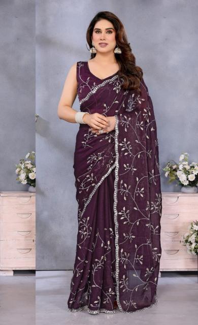 GC soft jimmy choo silk wholesale saree factory
