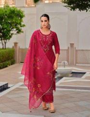 Lily & lali afghani 2 milan silk 3 pcs kurtis manufacturer in surat