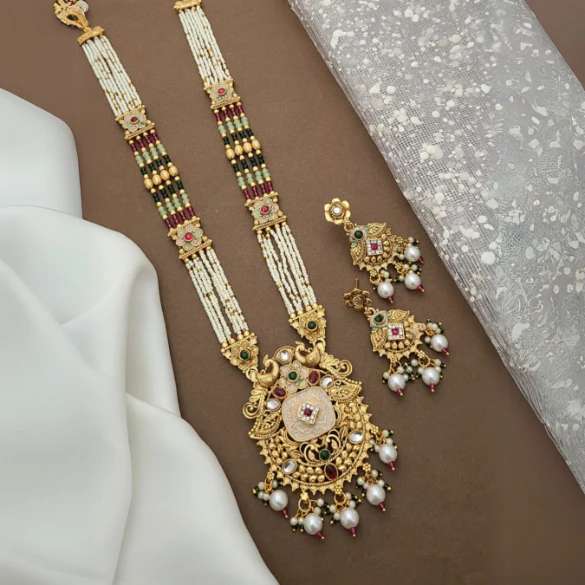 Long Necklace Set LNS035 Traditional imitation jewelry wholesalers