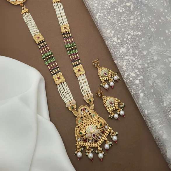 Long Necklace Set LNS036 Imitation jewelry wholesale market