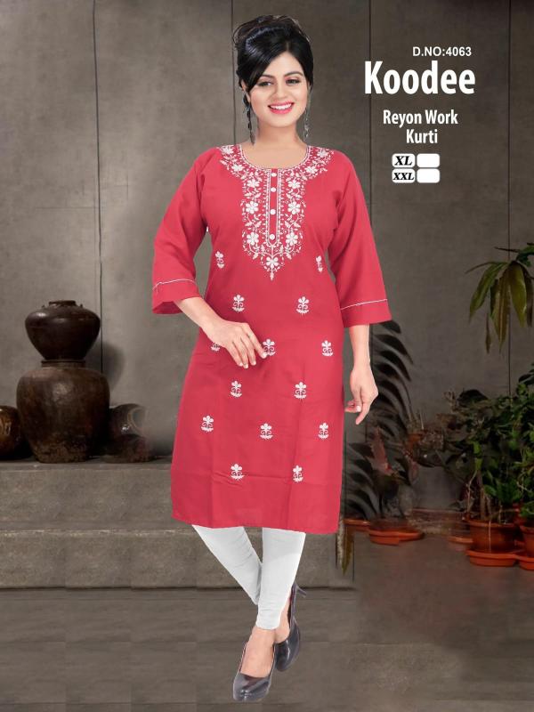 Mairaa koodee riyon kurti wholesale cloth manufacturers in india