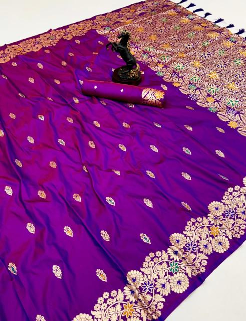 Malhar roshni vol-4 takshashila paithani soft silk saree wholesaler