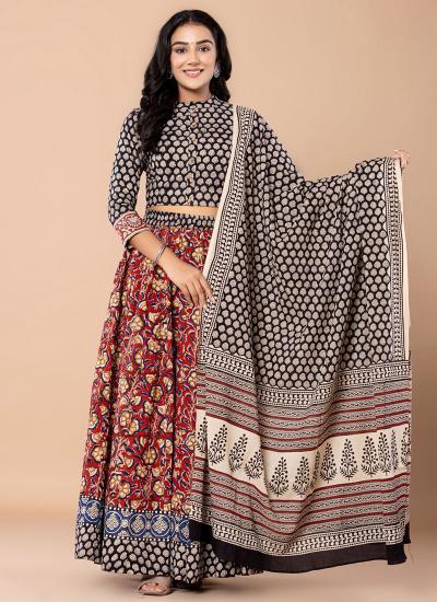 Multi Color Cotton Printed Work Ocassional Wear 926 Traditional Lehengha choli wholesale