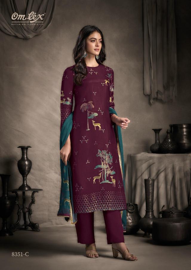 Omtex pavika printed wholesale dress materials in erode