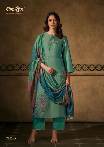 Omtex peacock threads silk buy dress materials wholesale