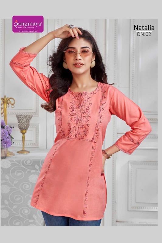 Rangmaya natalia short top largest wholesale cloth market in india
