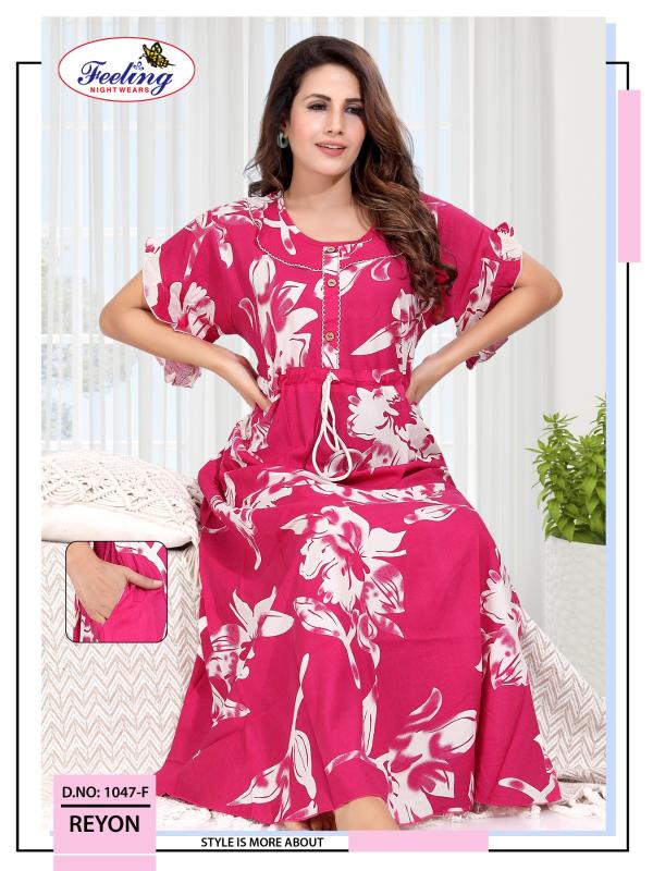 Shorya feeling rayon nighty clothing wholesalers online