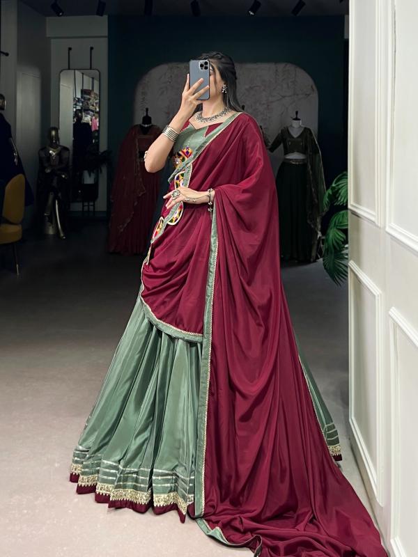 Taraa L 1656 Crepe Silk Lehenga choli manufacturer in Surat