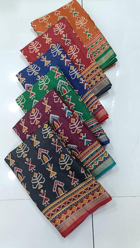 Vihaan pihuu soft mul cotton mill print saree surat market