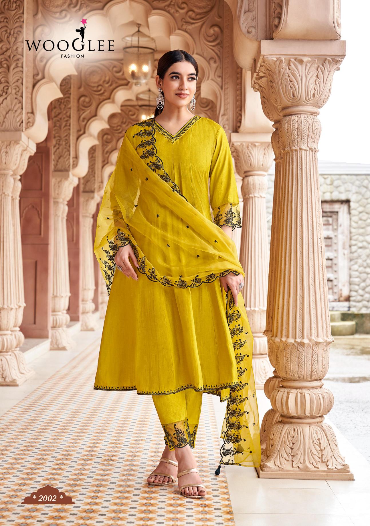 Wooglee mirza 3 pcs kurti indian dress wholesale