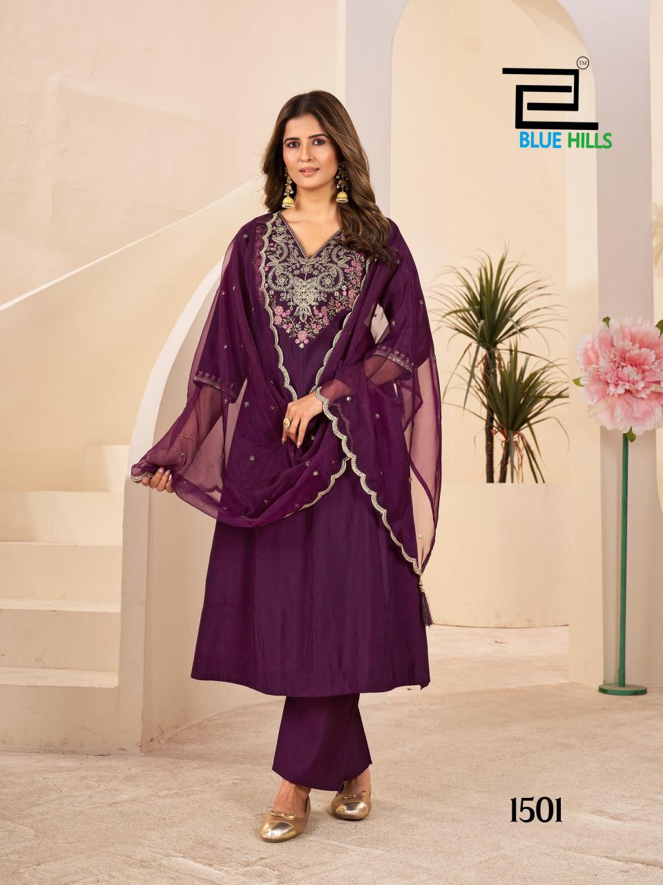Blue hills taj mahal vol 15 bulk kurti stitching 