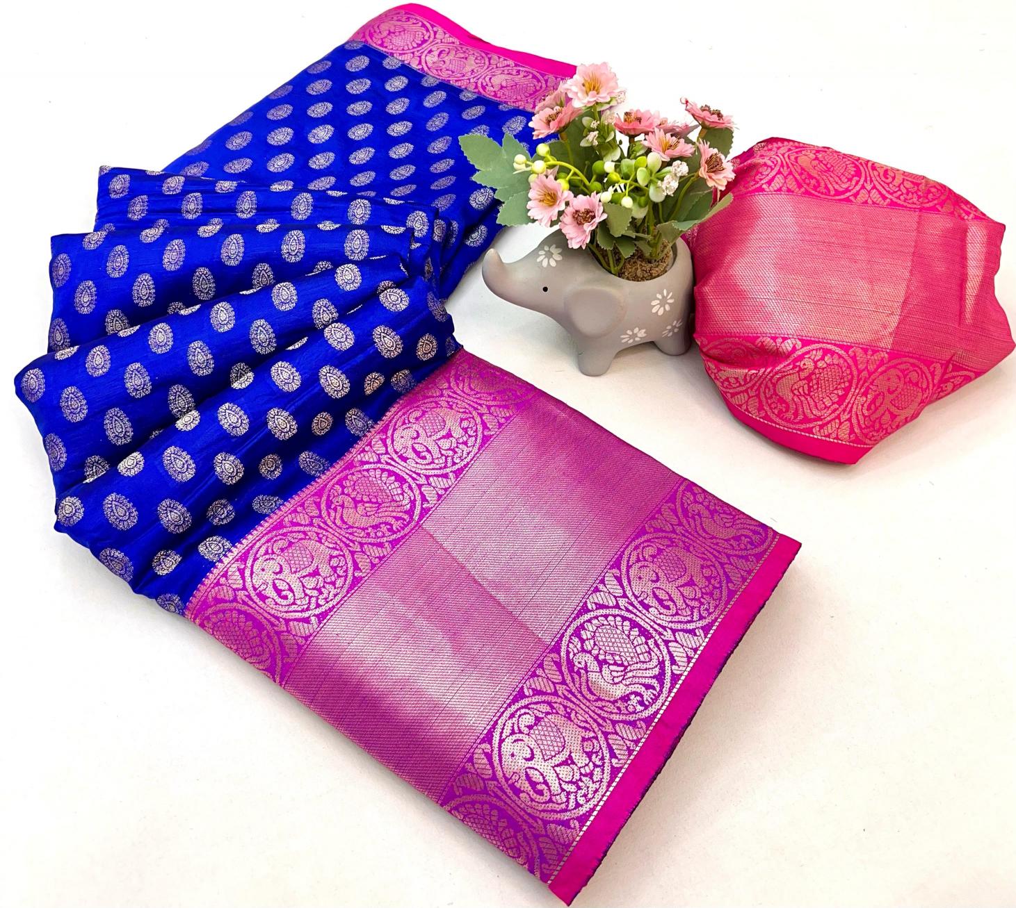 Malhar mohini kanjivaram katan silk saree wholesale surat 