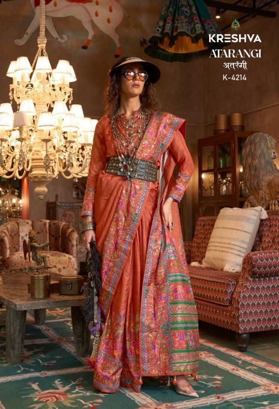 Shorya krehsva atrangi silk wholesalers sarees market