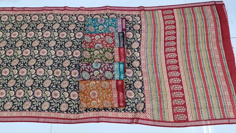 Vihaan pihuu mul cotton surat work saree designs