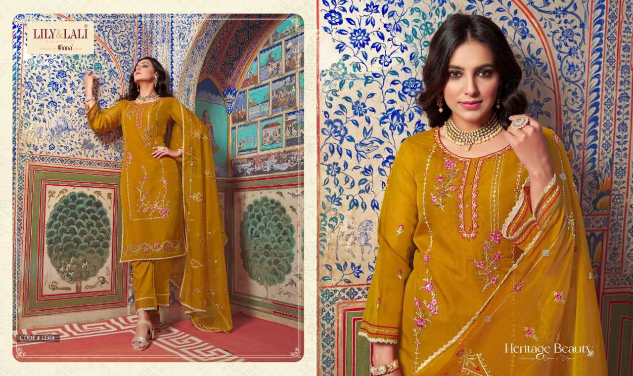 LILY & LALI Presents SHAHNAZ embordery and handwork boutique kurti wholesale price