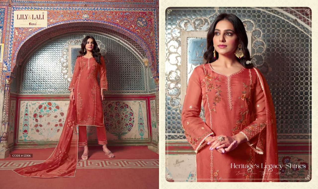 LILY & LALI Presents SHAHNAZ embordery and handwork boutique kurti wholesale price