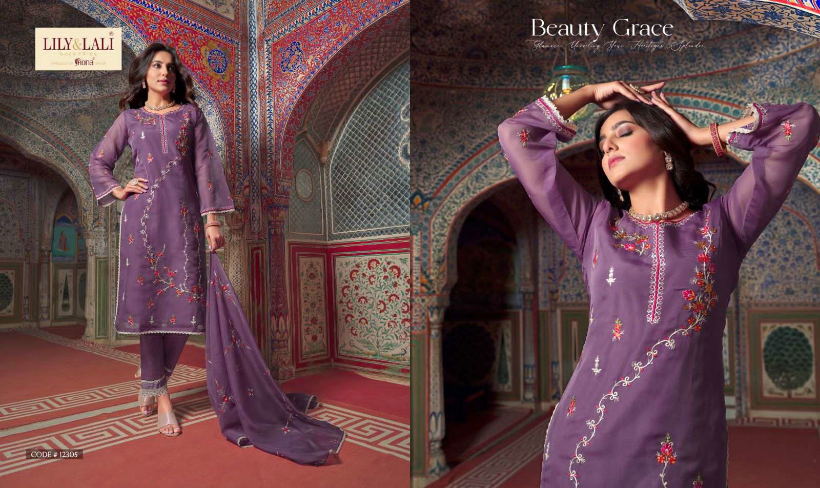 LILY & LALI Presents SHAHNAZ embordery and handwork boutique kurti wholesale price