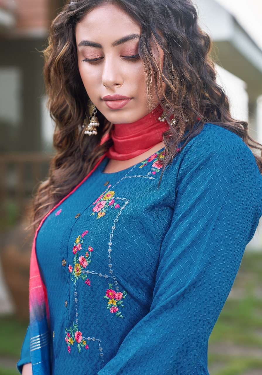 pink mirror roseberry boutique kurti collection wholesale kurti pent duppta 