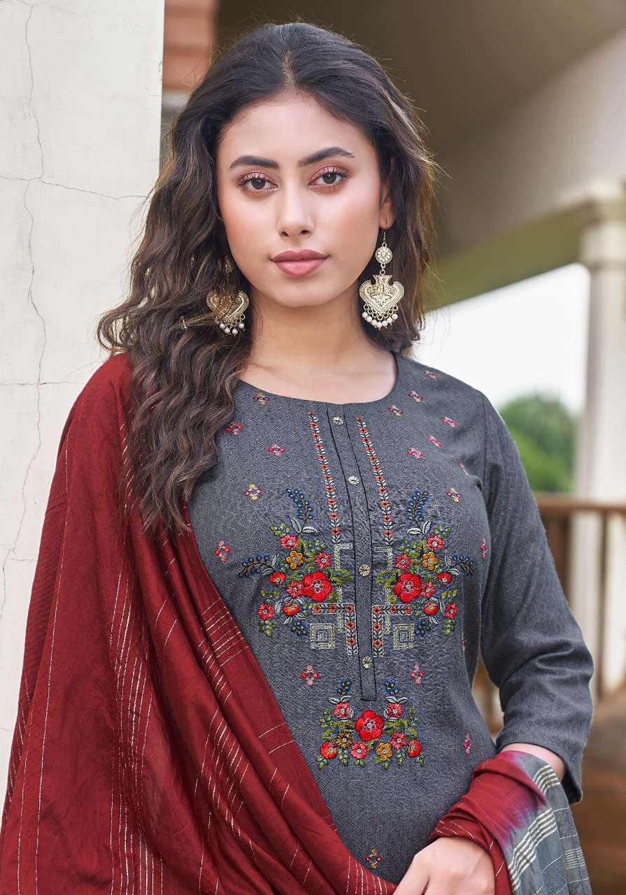 pink mirror roseberry boutique kurti collection wholesale kurti pent duppta 