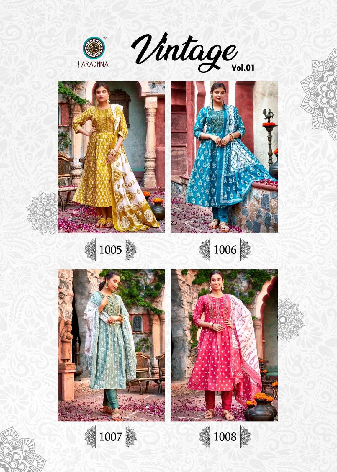 Aradhna vintage vol 1 cotton nyracut kurti wholesale