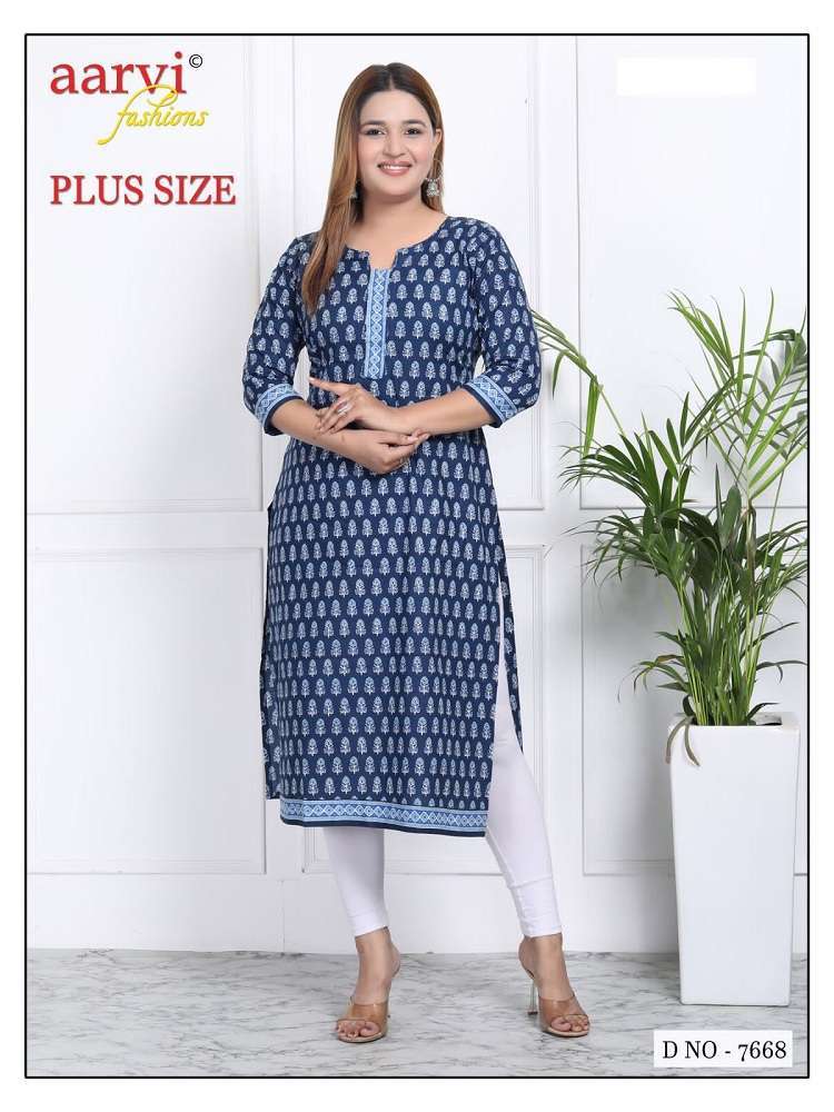 Aarvi Fashion Plus Size Vol-3 -Straight Bulk kurti orders in India