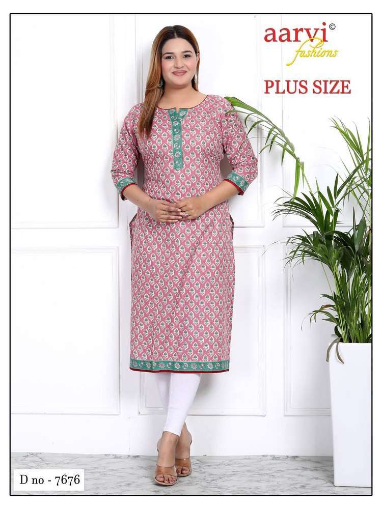 Aarvi Fashion Plus Size Vol-3 -Straight Bulk kurti orders in India
