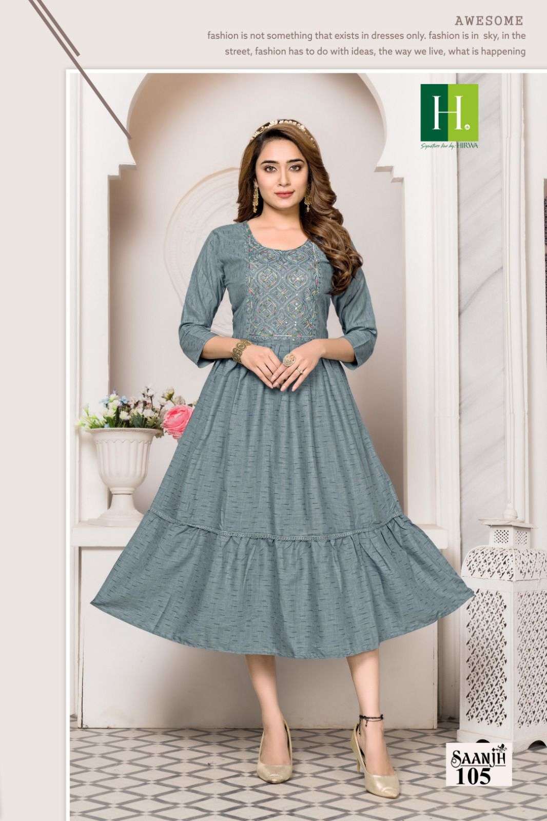 HIRWA Saanjh Vol.1 Wholesale kurti for boutique