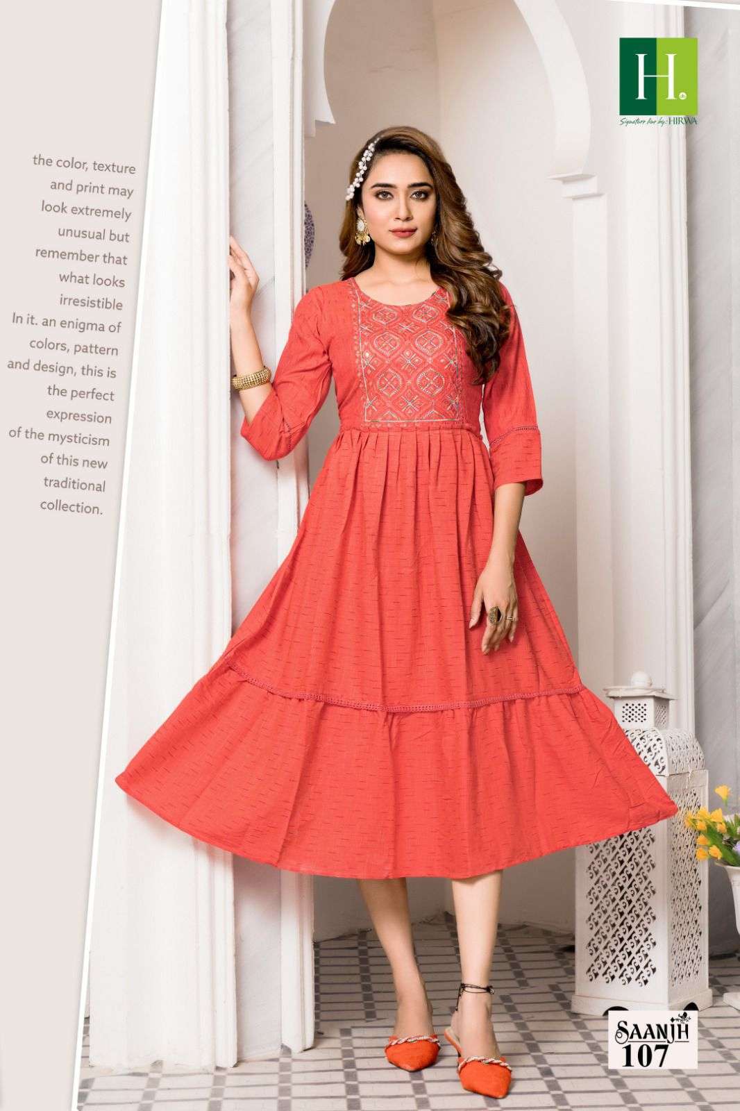 HIRWA Saanjh Vol.1 Wholesale kurti for boutique