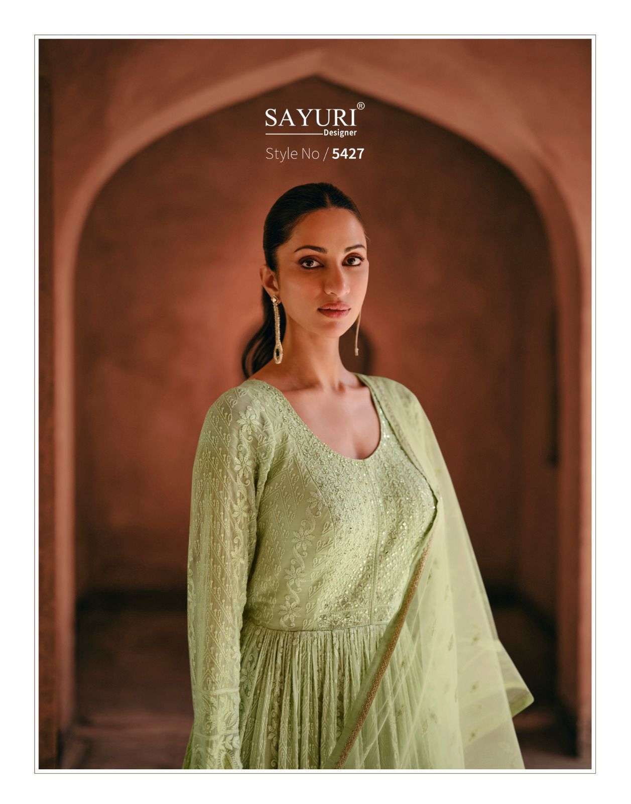 Sayuri Kavya Real Georgette Fancy Gown market in Ahmedabad