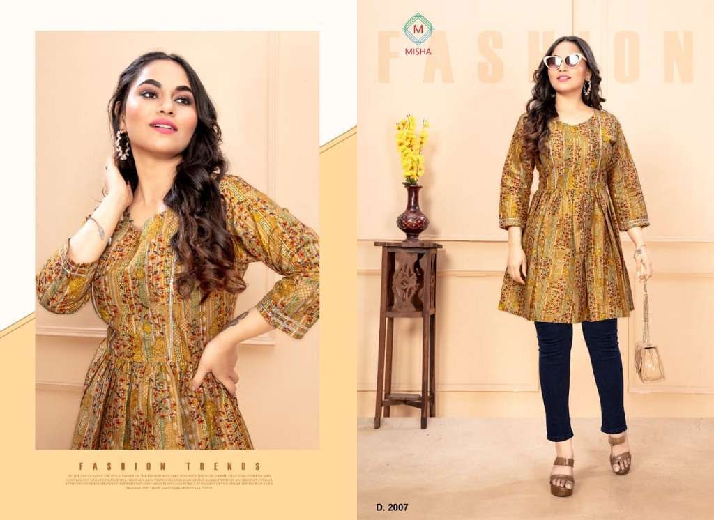 Ganesha Misha Vol-2 – Short Tops Kurti wholesale market