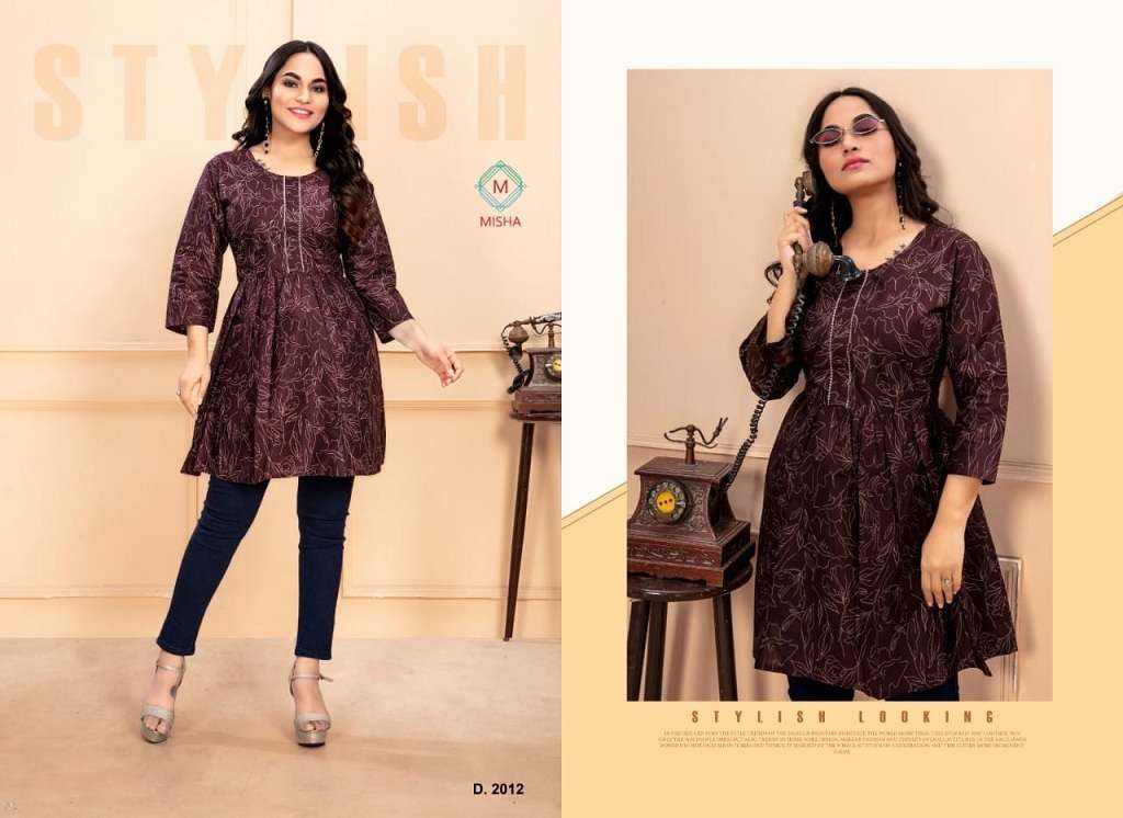Ganesha Misha Vol-2 – Short Tops Kurti wholesale market