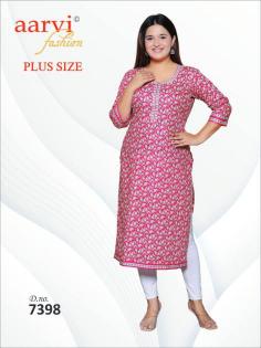 Aarvi Plus Size Vol-4 Wholesale Kurti catalog