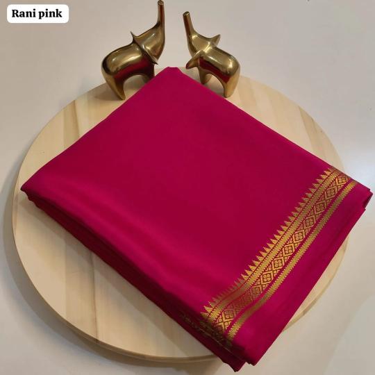 RIONA SEMI MYSORE SILK SAREES MANUFACTURERS IN SURAT TEXTILE MARKET