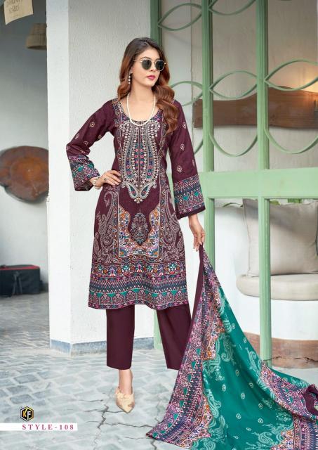 Kevalfab jazmin vol-01 soft cotton karachi wholesale market in mumbai for dress materials