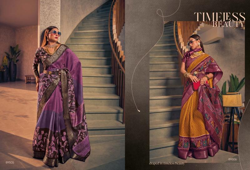 Vipul venus silk two tone silk woven border wholesale saree market in surat with price