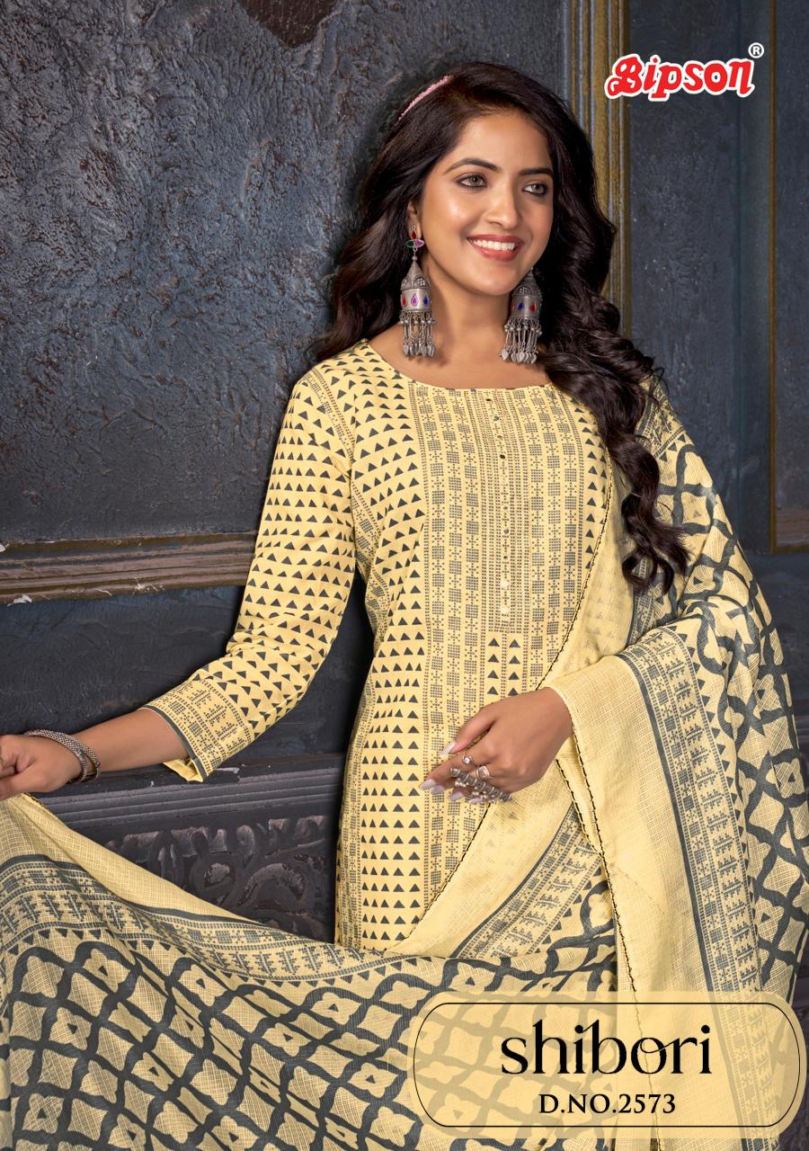 Bipson prints shibori 2573 cotton print ahmedabad dress material wholesale market