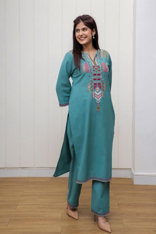 Karma cotton catalog with embroidery work fancy indian kurtis online australia