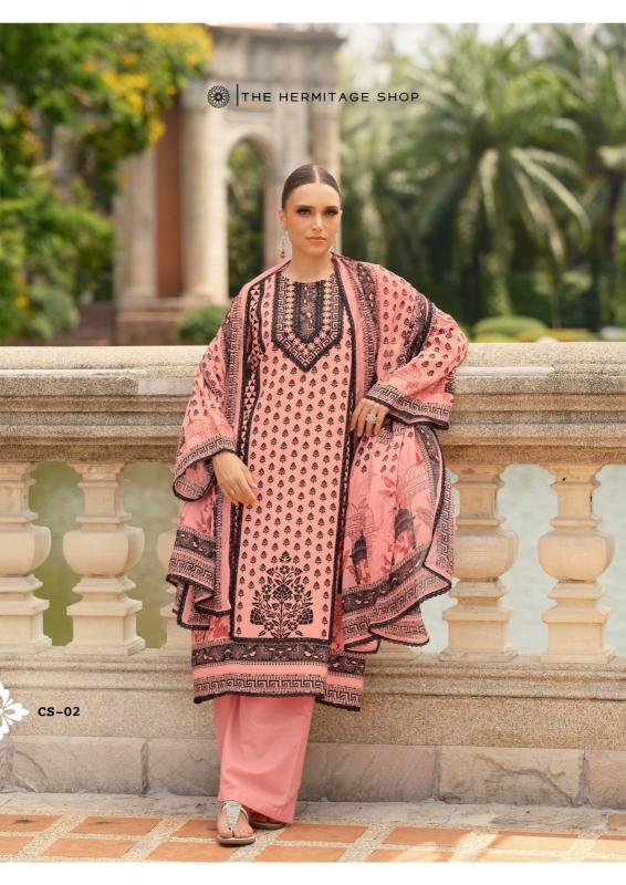 Karma the hermitage shop cross stitch vol 2 cotton wholesale dress material
