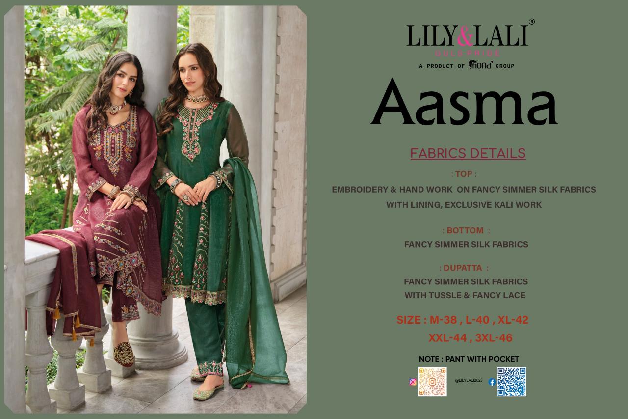 Lily & lali aasma 3 pcs kurti branded clothes wholesale market in india