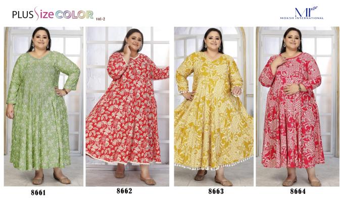 Moksh International plus size color vol- 2 wholesale kurti manufacturer