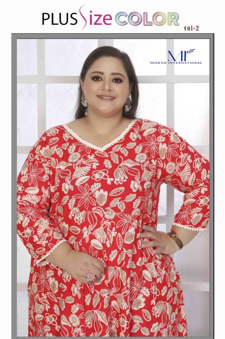 Moksh International plus size color vol- 2 wholesale kurti manufacturer