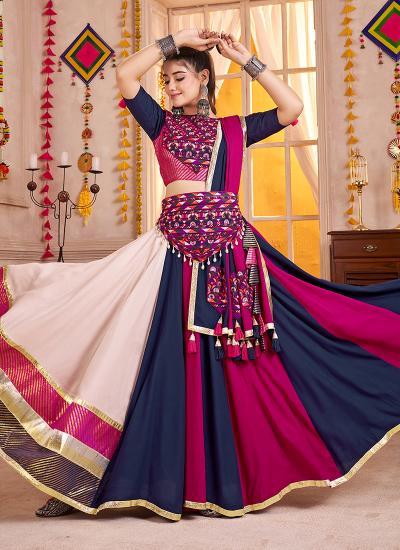 Multi Color Viscose Cotton Printed Work Navratri Wear 466 Minimum price designer Lehenga Choli in Kolkata
