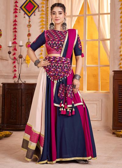 Multi Color Viscose Cotton Printed Work Navratri Wear 466 Minimum price designer Lehenga Choli in Kolkata